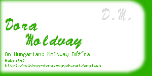 dora moldvay business card